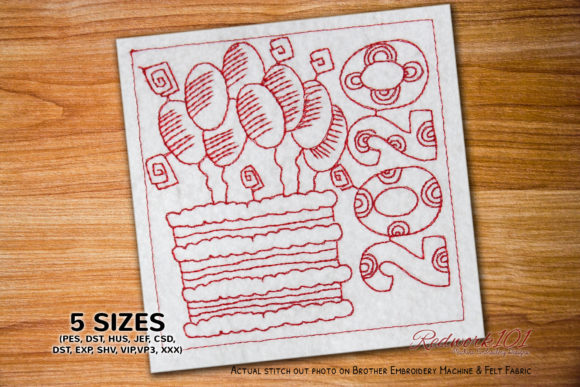 Review: Delicious Cake with Balloons Embroidery