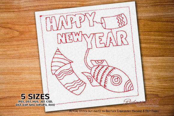 Review: Happy New Year with Rockets and Firecrackers Design