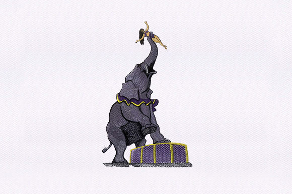 Reviewing Woman with Elephant for Holiday Collections